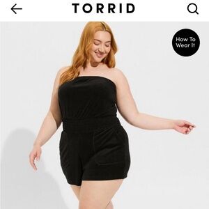 Torrid Terry Beach Coverup Romper